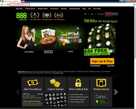 888 Casino player could log and deposit into